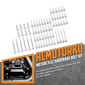 ZHFR0017-JG_HCmotorku_Corrosion-Resistant Aluminum Engine Screws Kit For Harley Softail Touring '17-'25