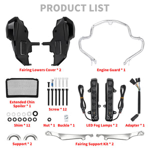 ZHFR0028-HCmotorku Lower Fairing and Engine Guard Kit with LED Signals For Harley Touring '23-'26 Product List