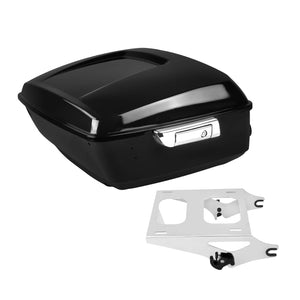 ZHLU0004-JG HCmotorku King Tour Pak Trunk with Chrome Rack for Harley Touring '14-'25 