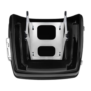 ZHLU0004-JG HCmotorku King Tour Pak Trunk with Chrome Rack for Harley Touring '14-'25 