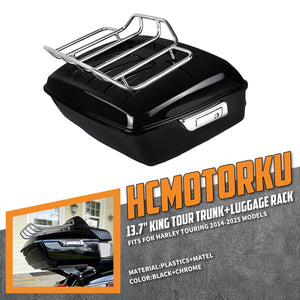 ZHLU0006-HCmotorku King Tour Trunk Luggage Kit For Harley Touring Road Street Glide '14-'25