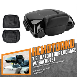 7.5" Razor Tour Luggage Trunk w/Carpet Liners for Harley Touring '14-'25 | HCmotorku