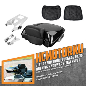 Razor Trunk for Harley Street Glide 2014-2025 with Detachable Rack | HCmotorku