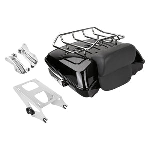 ZHLU0038 HCmotorku Razor Tour Luggage Trunk Assembly with Backrest for Harley Touring