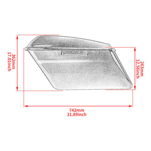 ZHLU0047 JG hcmotorku carbon fiber saddlebags touring 2015 carbon fiber size