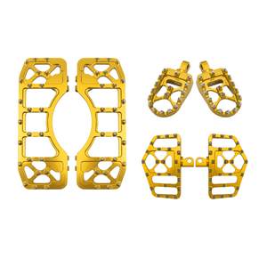 Floorboards Foot Pegs Kits Gold For Harley Softail Touring 1986-2025 