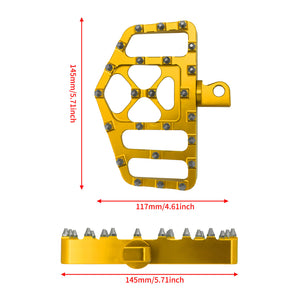 ZHPE0011 HCmotorku Footpegs Kits Gold For Harley Softail Touring 1986-2025  Size