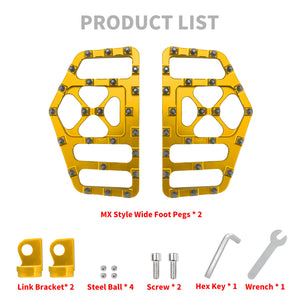 ZHPE0011 HCmotorku Footpegs Kits Gold For Harley Softail Touring 1986-2025  Product List