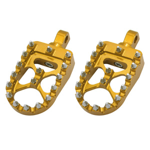 ZHPE0011 HCmotorku hiFootpegs Kits Gold For Harley Softail Touring Highway