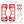 ZHPE0012 HCmotorku Floorboards Foot Pegs Kits Red For Harley Softail Touring 1986-2025 Front Product List