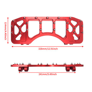 ZHPE0012 HCmotorku Floorboards Foot Pegs Kits Red For Harley Softail Touring 1986-2025 Front Size