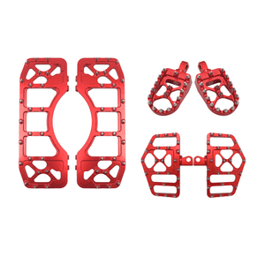 ZHPE0012 HCmotorku Floorboards Foot Pegs Kits Red For Harley Softail Touring 1986-2025