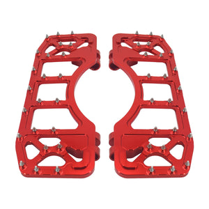 ZHPE0012 HCmotorku Floorboards Foot Pegs Kits Red For Harley Softail Touring 1986-2025
