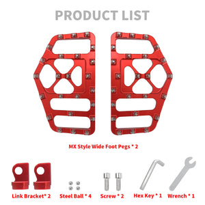 ZHPE0012 HCmotorku Foot Pegs Kits Red For Harley Softail Touring 1986-2025 Product List