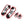 Rider Passenger Footboards Footpegs Set For Harley Touring - Red | HCmotorku