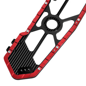 Rider Passenger Footboards Footpegs Set For Harley Touring - Red | HCmotorku