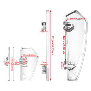 Phantom Rider Floorboards  Passenger Footboards Kit Chrome For Harley Touring 1984-2025 | HCmotorku