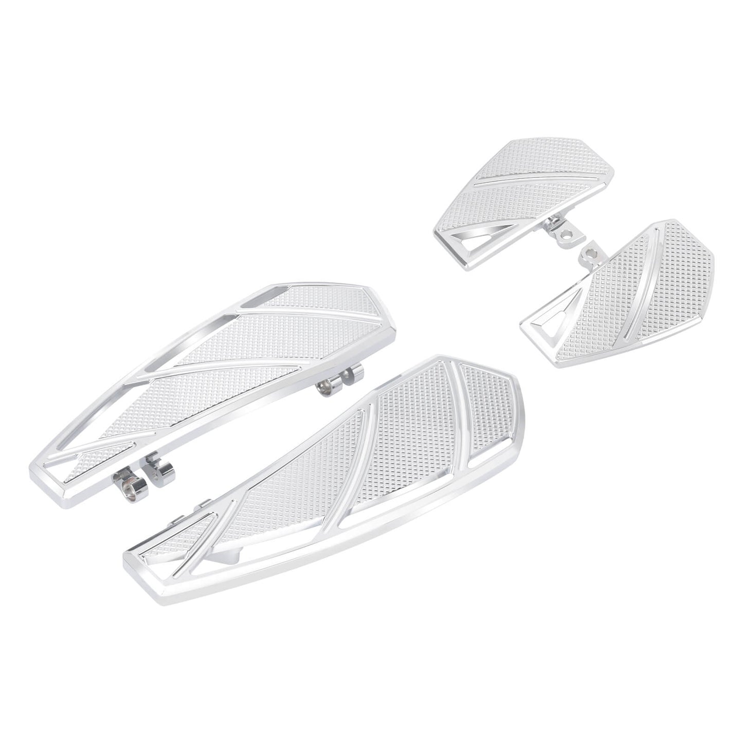 Phantom Rider Floorboards  Passenger Footboards Kit Chrome For Harley Touring 1984-2025 | HCmotorku