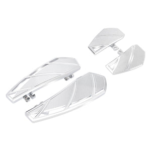Phantom Rider Floorboards  Passenger Footboards Kit Chrome For Harley Touring 1984-2025 | HCmotorku