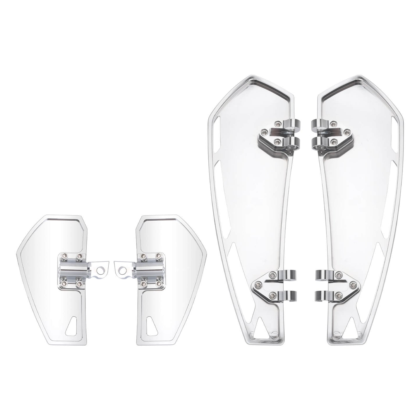 Phantom Rider Floorboards  Passenger Footboards Kit Chrome For Harley Touring 1984-2025 | HCmotorku