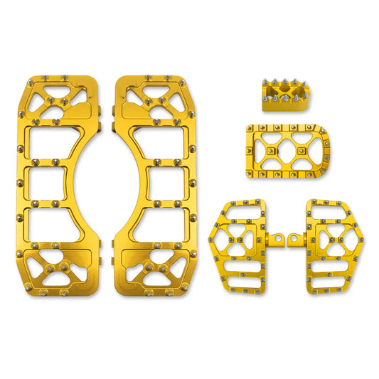 Mx Style Floorboards Shifter Peg Brake Pedal Cover Kit Golden Fit For Harley Touring Softail | HCmotorku