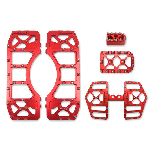 Mx Style Floorboards Shifter Peg Brake Pedal Cover Kit Red Fit For Harley Touring Softail | HCmotorku