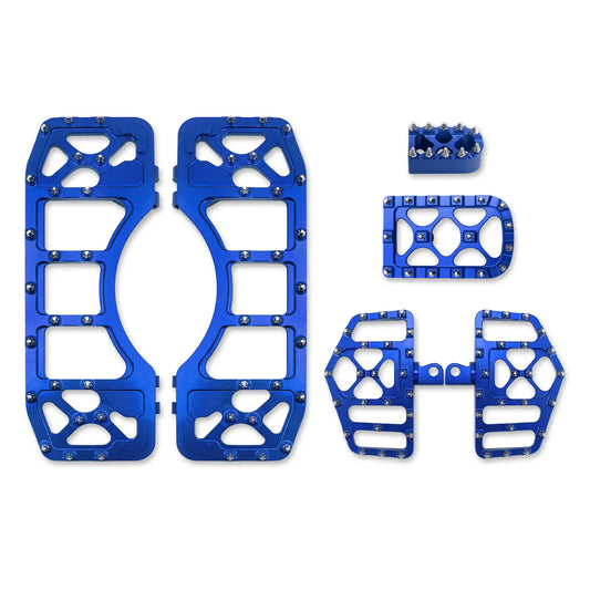 Mx Style Floorboards Shifter Peg Brake Pedal Cover Kit Blue Fit For Harley Touring Softail | HCmotorku