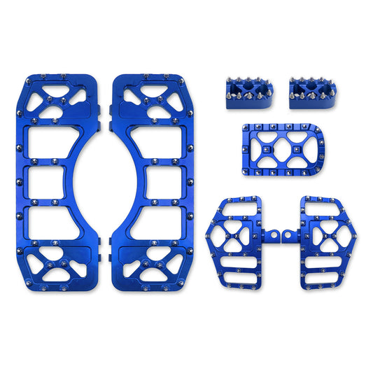 Mx Style Floorboards Shifter Pegs Brake Pedal Cover Kit Blue Fit For Harley Touring Softail | HCmotorku
