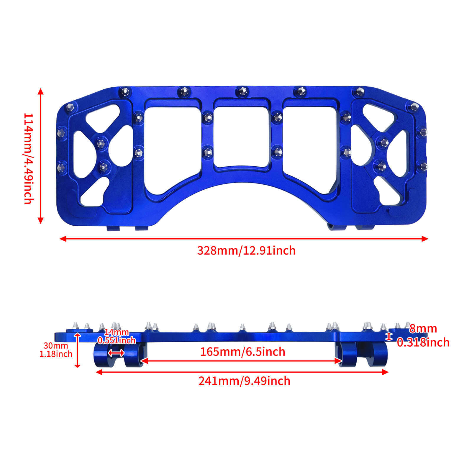 ZHPE0033 hcmotorku Mx Style Floorboards Shifter Pegs Brake Pedal Cover Kit harley touring - size