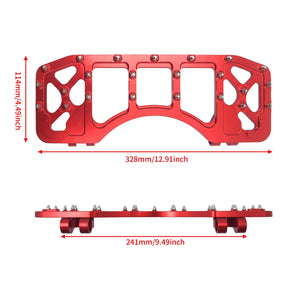 ZHPE0034 hcmotorku Mx Style Floorboards Shifter Pegs Brake Pedal Cover Kit - size