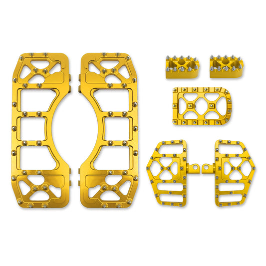 Mx Style Floorboards Shifter Pegs Brake Pedal Cover Kit Golden Fit For Harley Touring Softail | HCmotorku