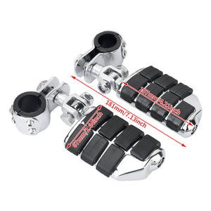 ZHPE0036 HCmotorku Anti-Vibration 1-1/4" Highway Foot Pegs for Harley Indian Honda Size