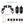 ZHPE0037 HCmotorku Universal Heavy Duty 1-1/4” Black Highway Pegs & Support Mount Fits Harley Product List