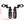 ZHPE0037 HCmotorku Universal Heavy Duty 1-1/4” Black Highway Pegs & Support Mount Fits Harley Size