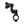 ZHPE0037 HCmotorku Universal Heavy Duty 1-1/4” Black Highway Pegs & Support Mount Fits Harley