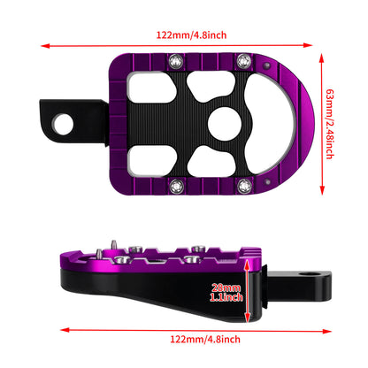 ZHPE0039 purple footboards set size