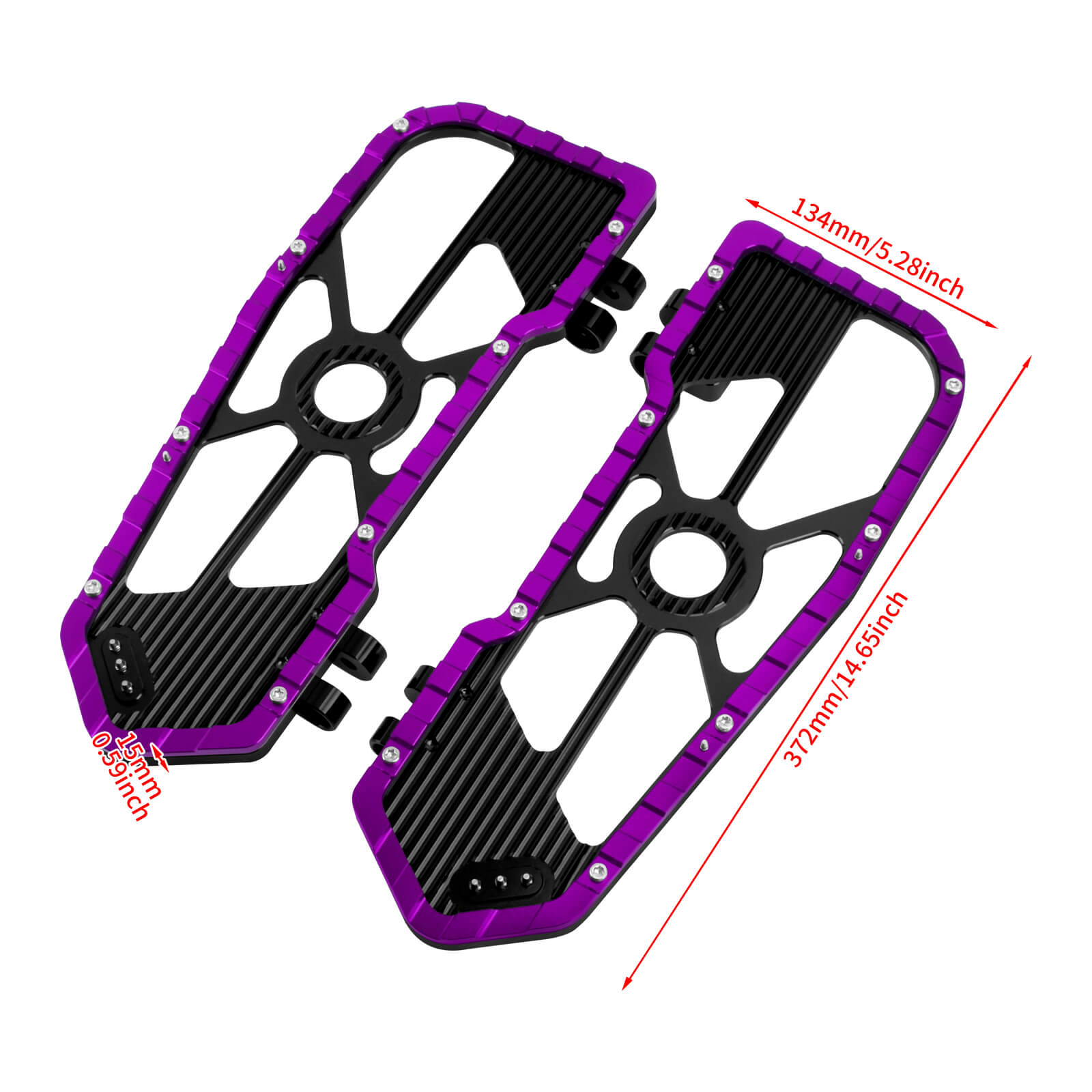 ZHPE0039 purple footboards set