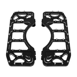 ZHPE0040 HCmotorku Mx Style Floorboards Kit Black Fit For Harley Touring Softail