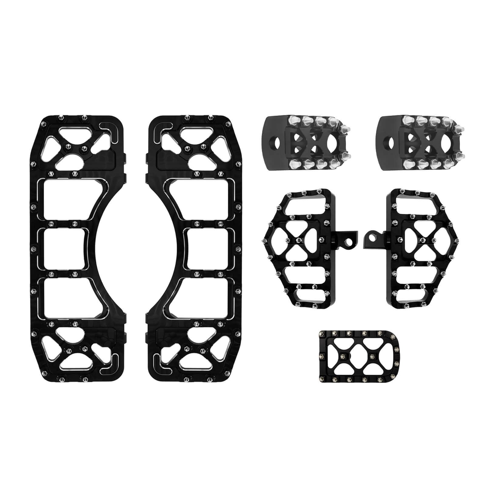 ZHPE0040 HCmotorku Mx Style Floorboards Shifter Pegs Brake Pedal Cover Kit Black Fit For Harley Touring Softail