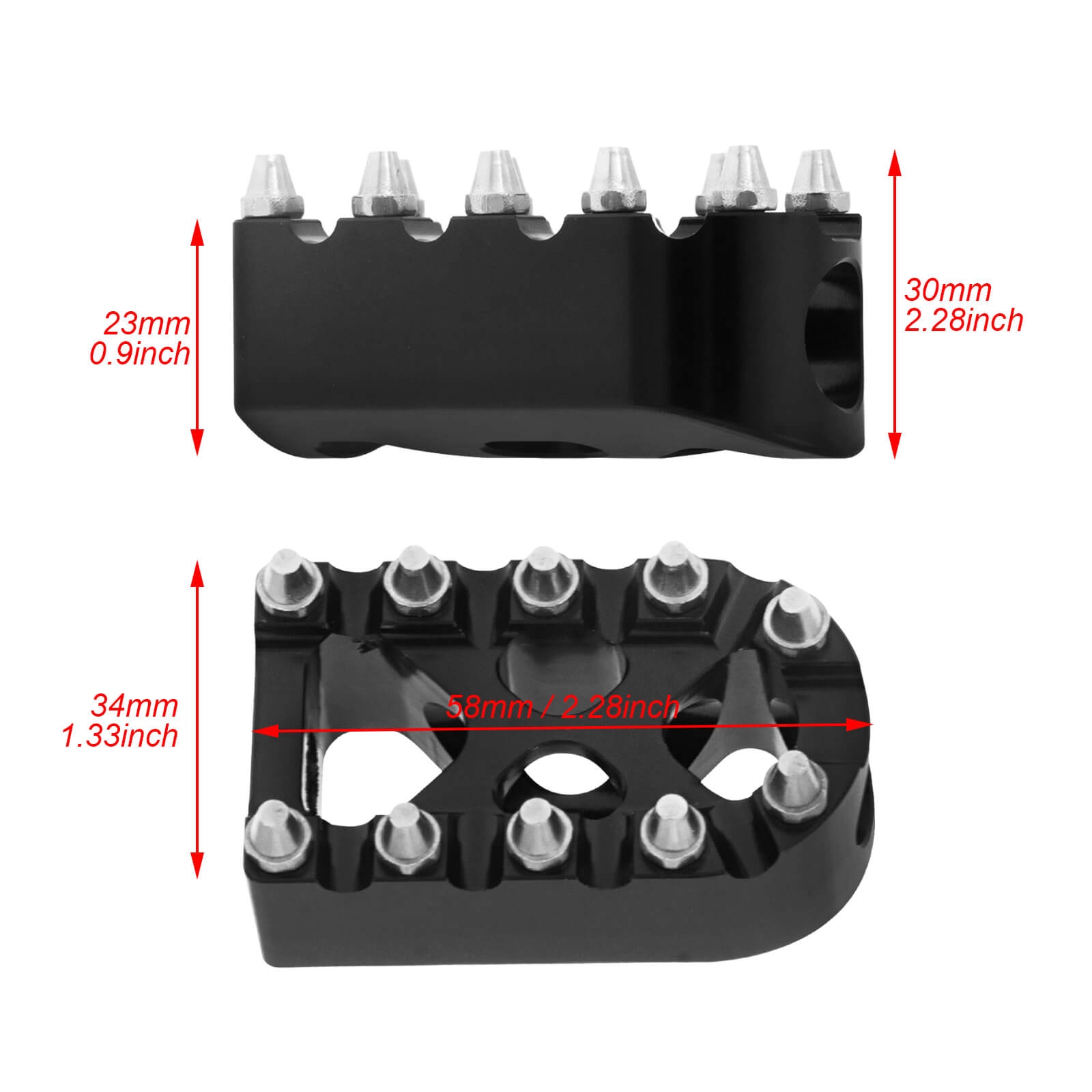 ZHPE0040 HCmotorku Mx Style Floorboards Shifter Pegs Cover Kit Black Fit For Harley Touring Softail Size