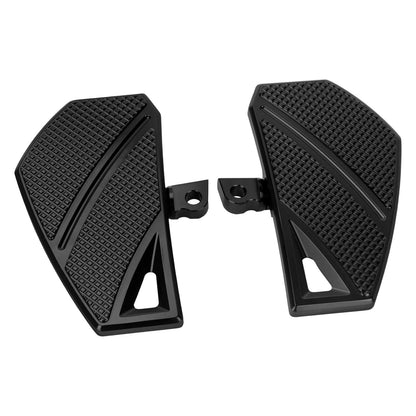ZHPE0041_HCmotorku_ Black Phantom Rider  Footpegs FloorBoards Brake Pedal Kit for Harley Touring Dyna 