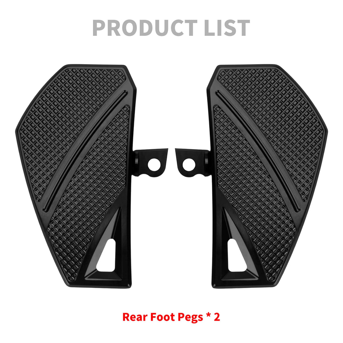 ZHPE0041_HCmotorku_ Black Phantom Rider  Footpegs FloorBoards Brake Pedal Kit for Harley Touring Dyna Product List