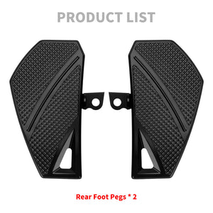 ZHPE0041_HCmotorku_ Black Phantom Rider  Footpegs FloorBoards Brake Pedal Kit for Harley Touring Dyna Product List