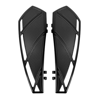 ZHPE0041_HCmotorku_Black Phantom Rider Passenger Footpegs FloorBoards Brake Pedal Kit for Harley Touring Dyna