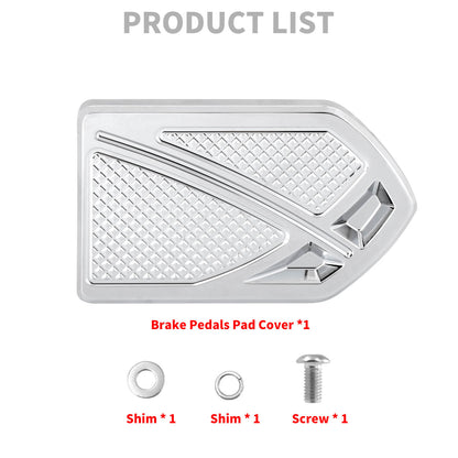 ZHPE0042_HCmotorku_Chrome Phantom  Footpegs FloorBoards Brake Pedal Kit for Harley Touring Dyna Product List