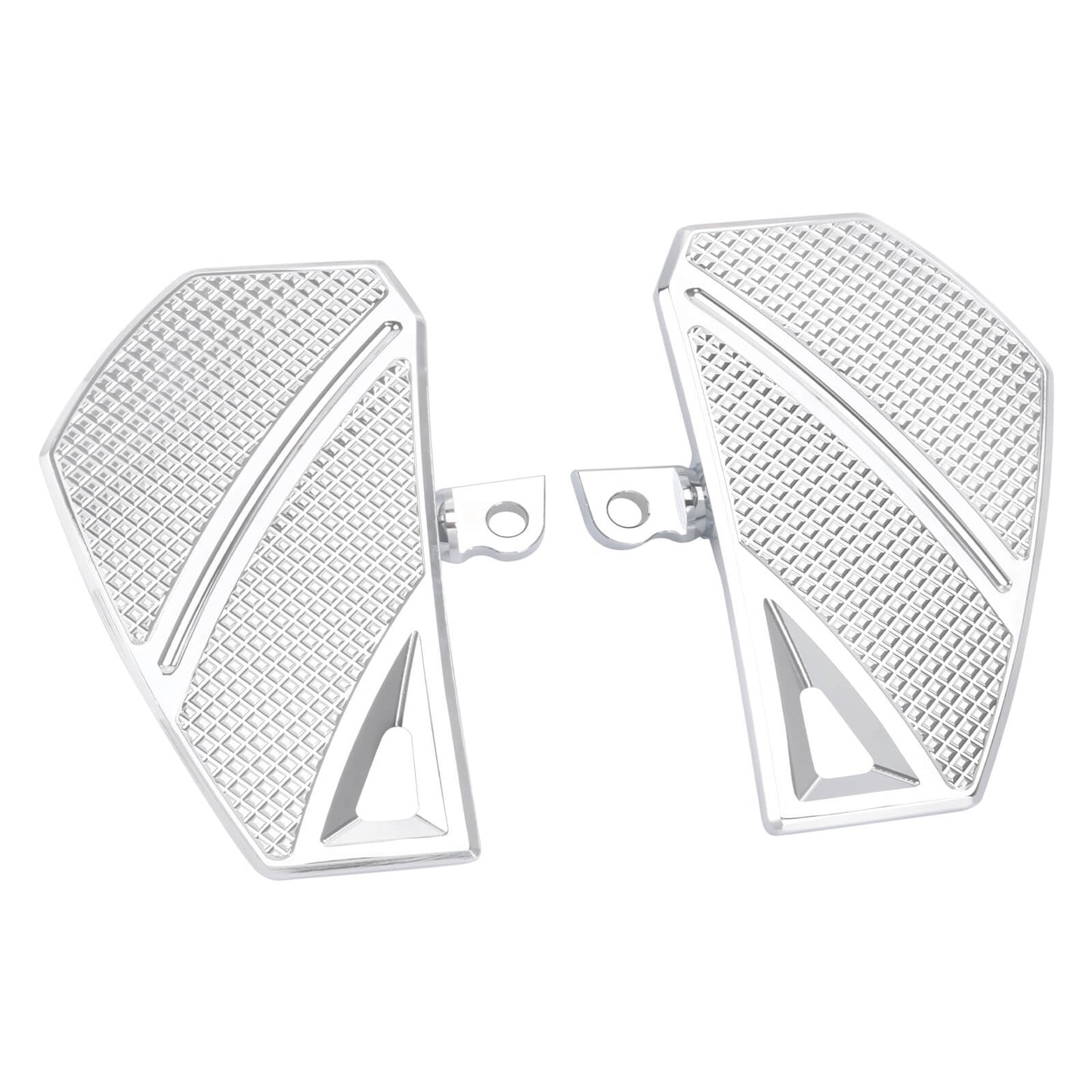 ZHPE0042_HCmotorku_Chrome Phantom Rider Footpegs FloorBoards Brake Pedal Kit for Harley Touring Dyna