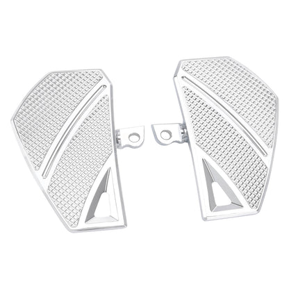 ZHPE0042_HCmotorku_Chrome Phantom Rider Footpegs FloorBoards Brake Pedal Kit for Harley Touring Dyna
