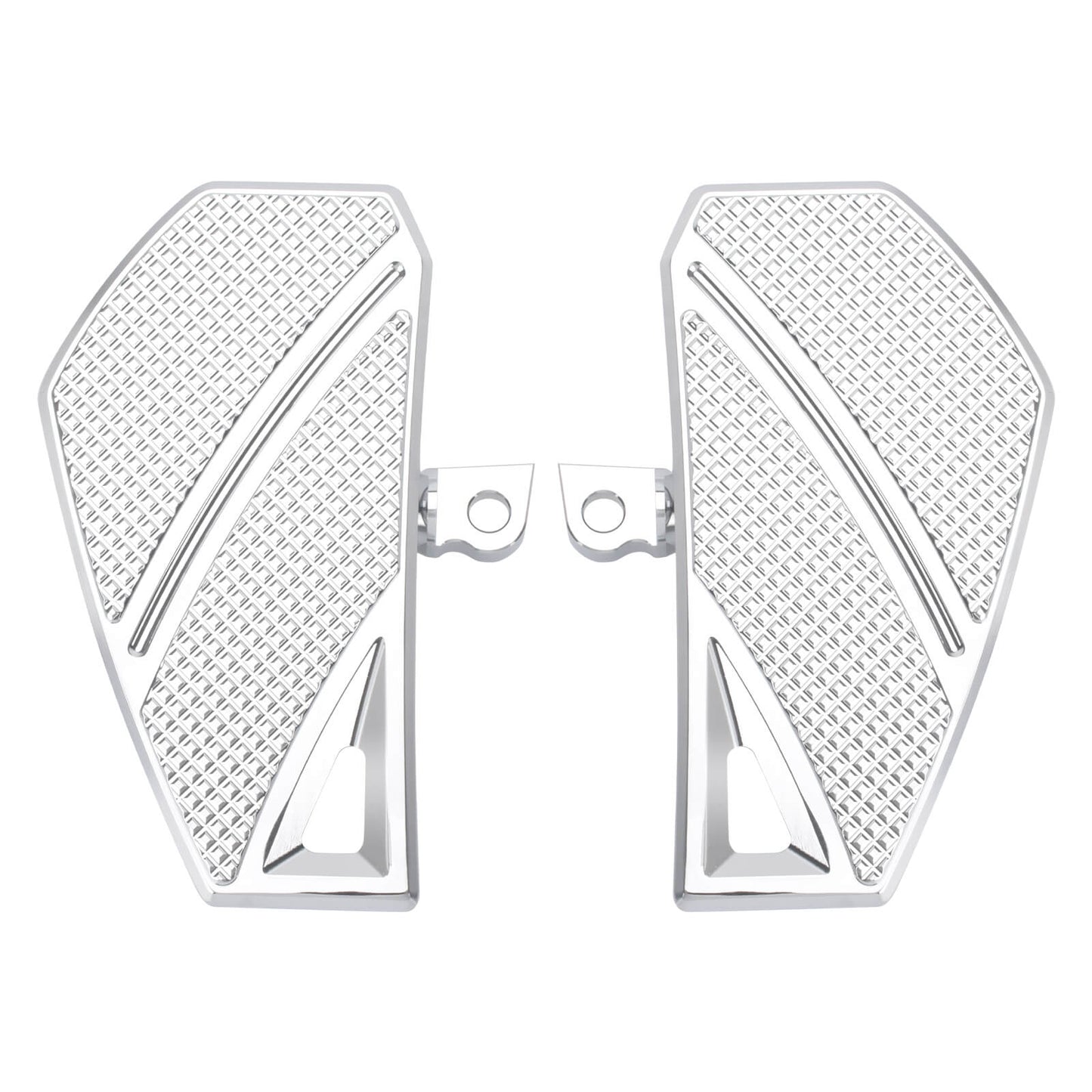 ZHPE0042_HCmotorku_Chrome Phantom Rider Footpegs FloorBoards Brake Pedal Kit for Harley Touring Dyna