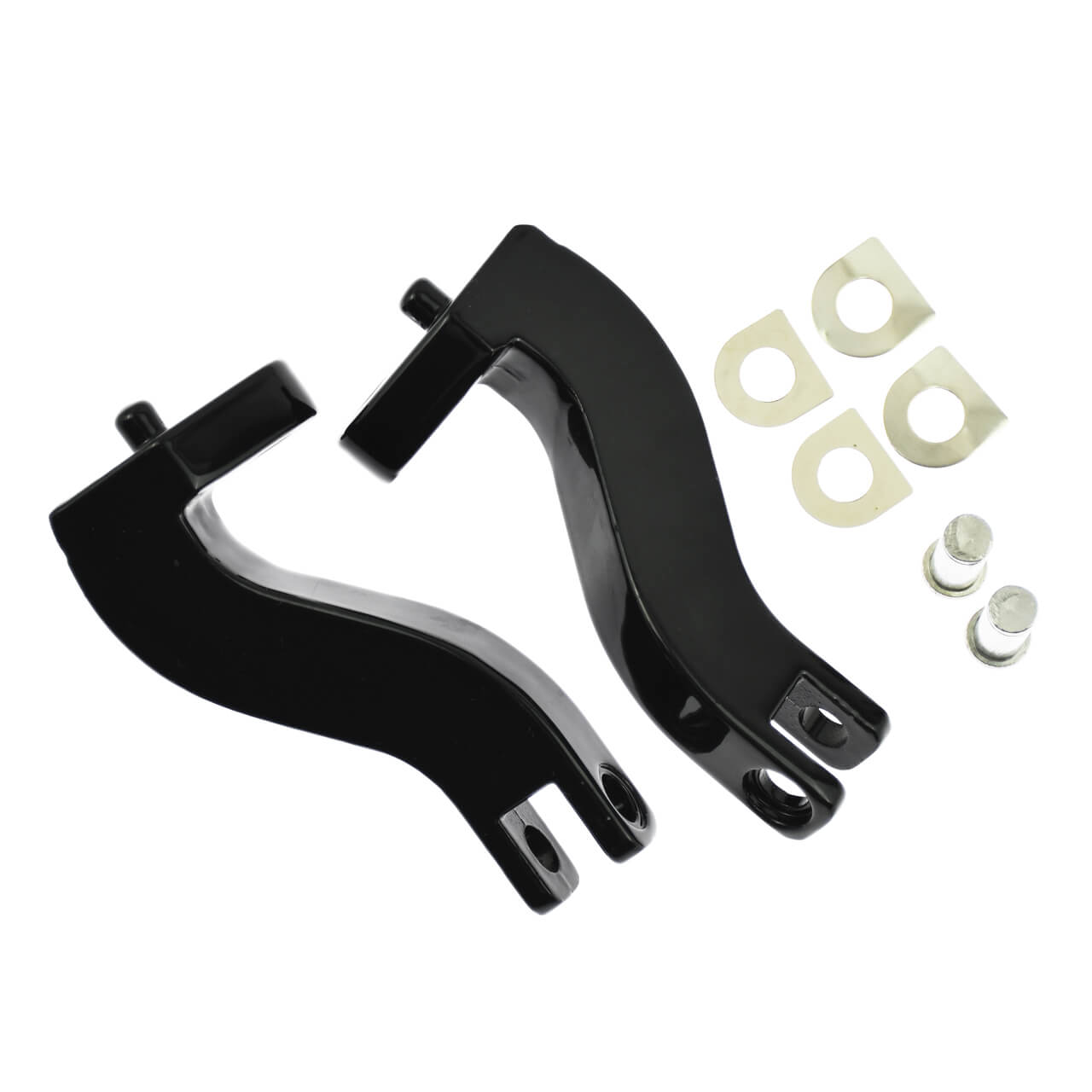 ZHPE0043 HCmotorku Rider Passenger Footboards Shifter Brake Pedal Levers Kit-Black  for Harley Softail FLSTC FLSTF FLSTN ‘86-’17 Touring Street Glide Road Glide ’14-’25
