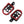 ZHPE0046 HCmotorku Rider Passenger Footboards Shifter Brake Pedal Levers Kit-Red for Harley Softail FLSTC FLSTF FLSTN ‘86-’17 Touring Street Glide Road Glide ’14-’25